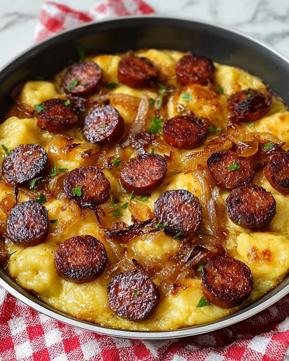 Pierogies and Kielbasa Skillet Dinner Recipe - Recipe Image