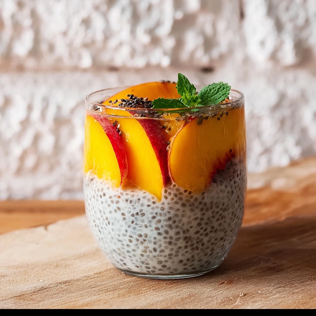 Great Peach Chia Pudding Recipe - Recipe Image