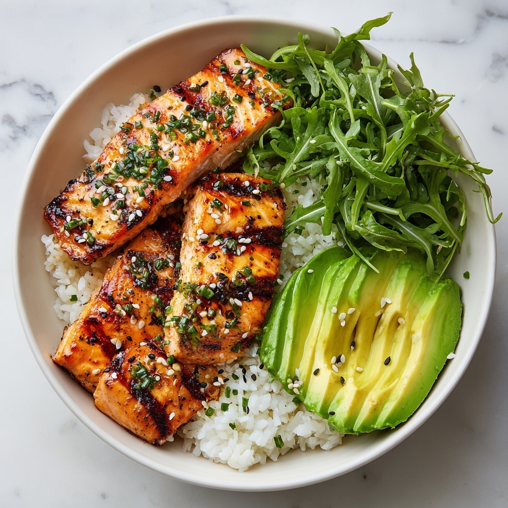 Healthy Sweet Chili Salmon Bowl Recipe - Recipe Image