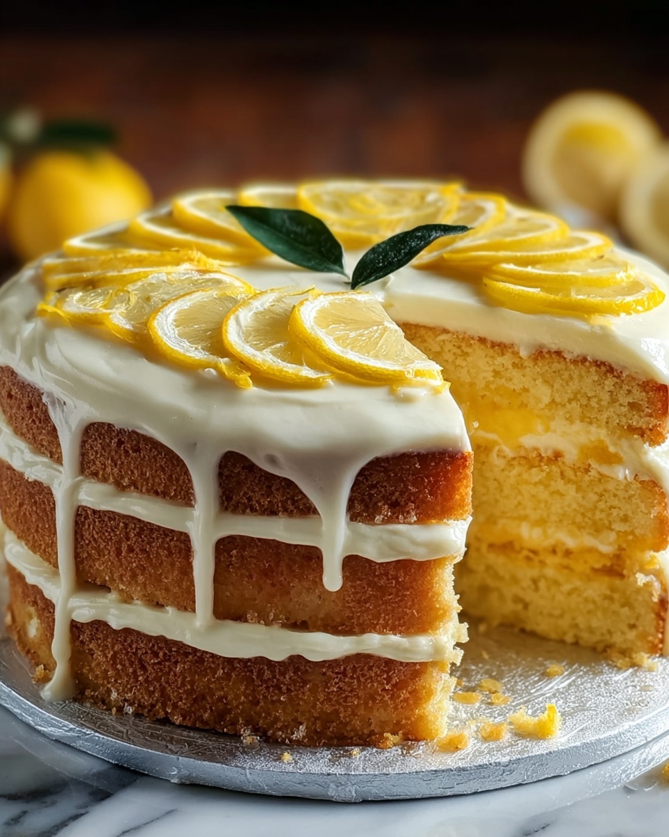 Limoncello Cake with Mascarpone Frosting Recipe - Recipe Image