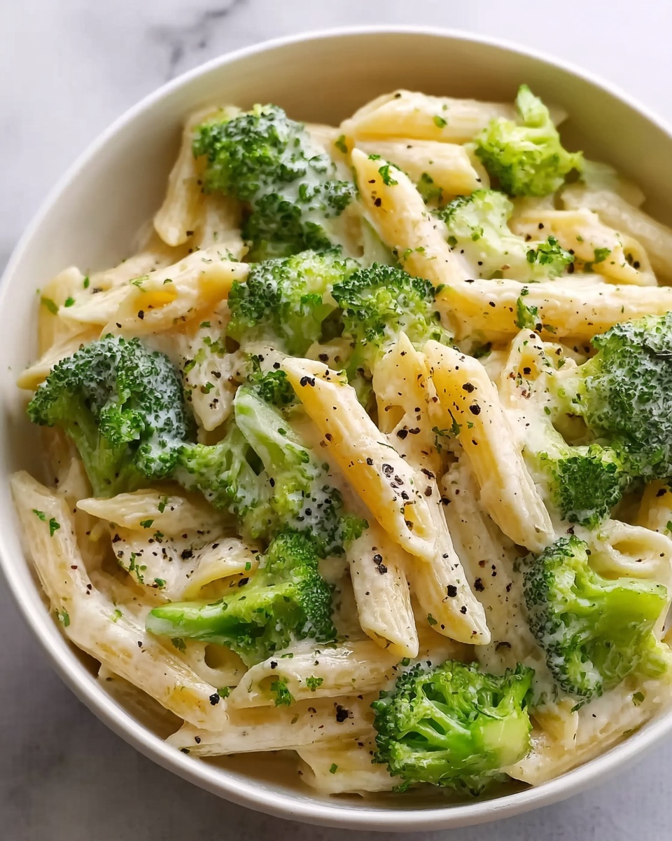 Creamy & Cheesy Broccoli Pasta Recipe - Recipe Image