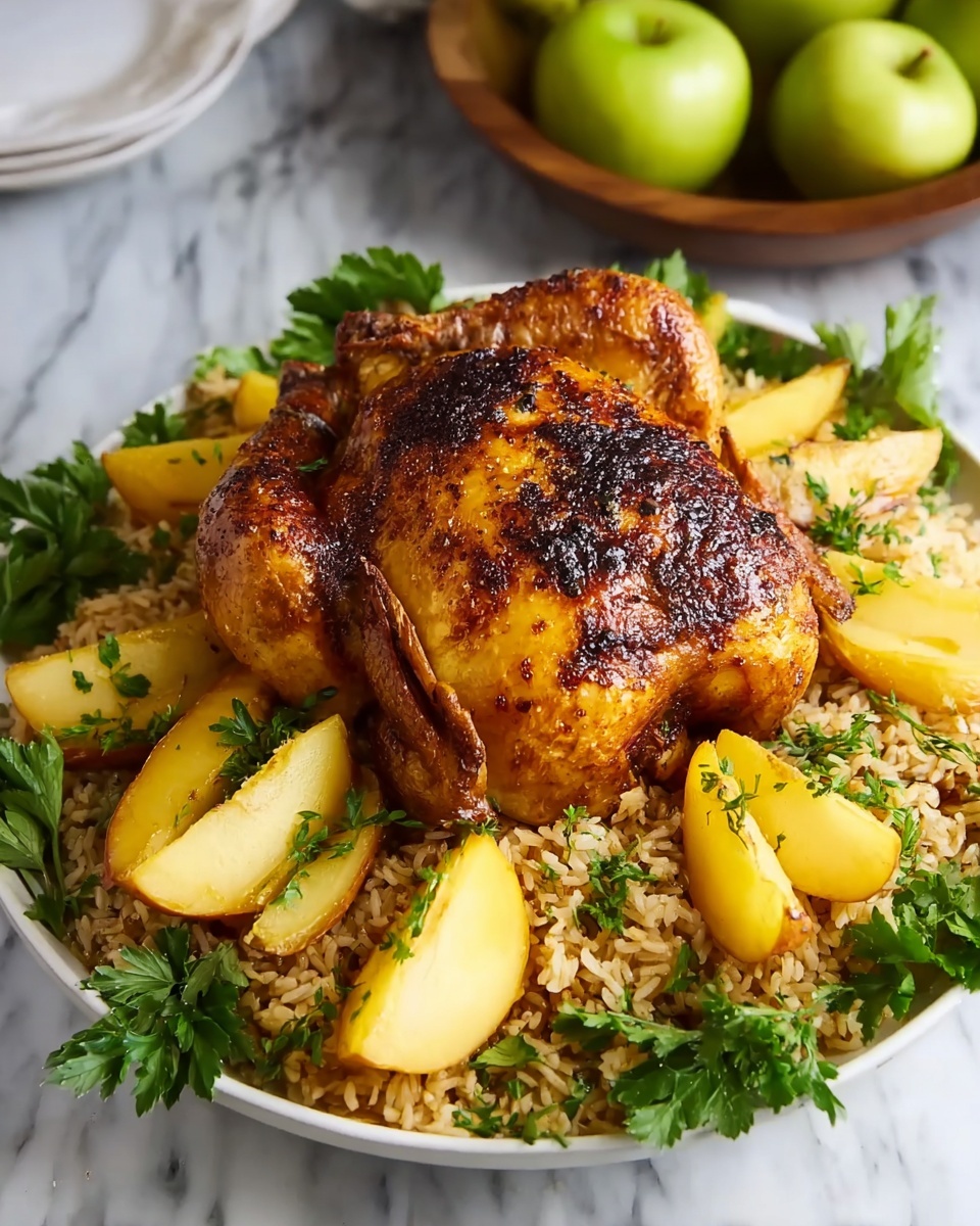 Apple Cider Glazed Roast Chicken Recipe - Recipe Image