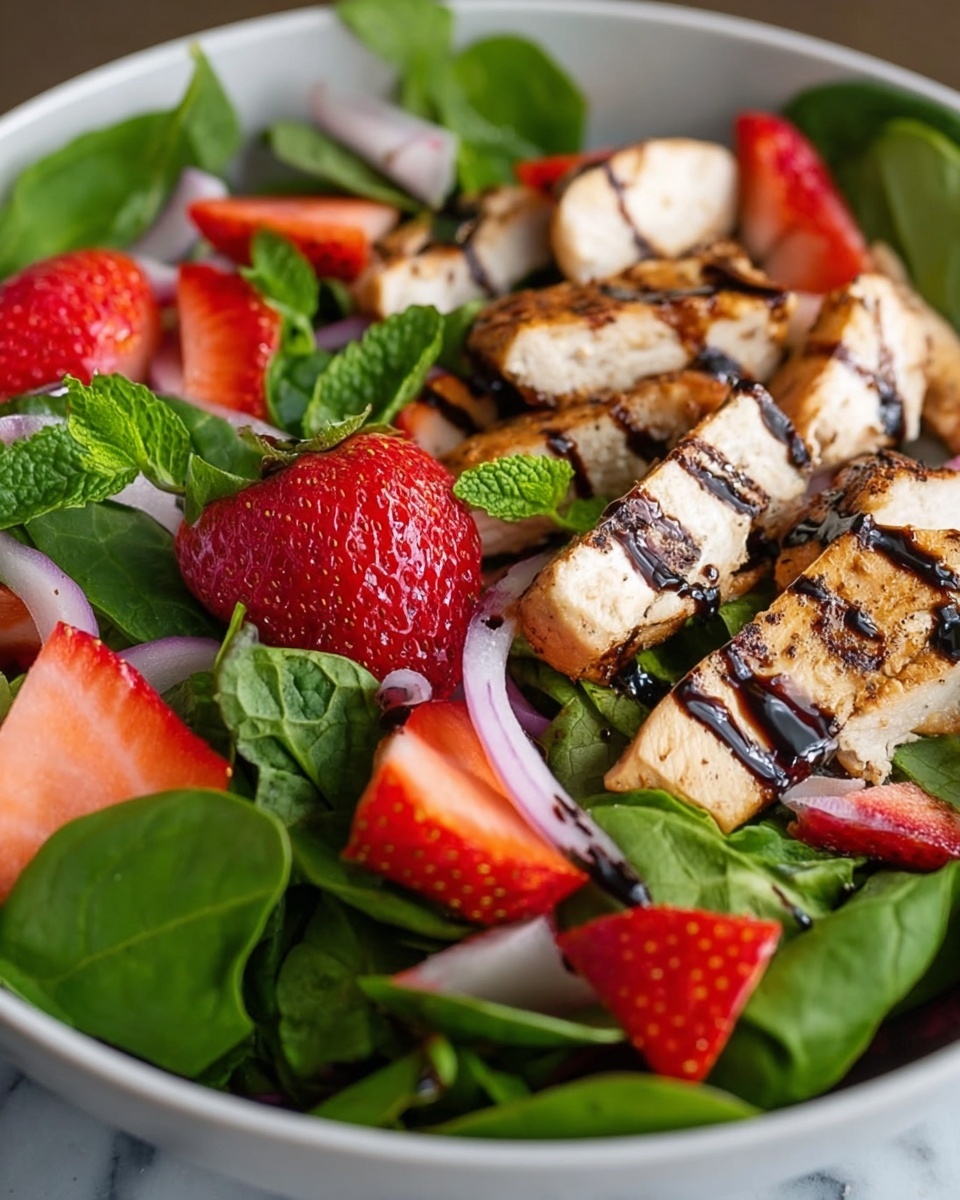 Strawberry Chicken Salad with Balsamic Dressing Recipe - Recipe Image