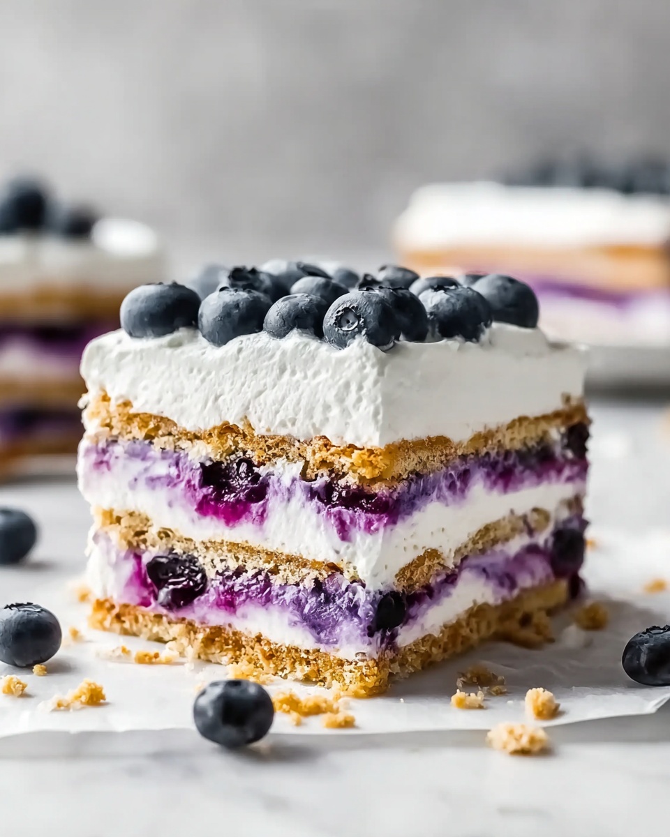 Lemon Blueberry Icebox Cake Recipe - Recipe Image