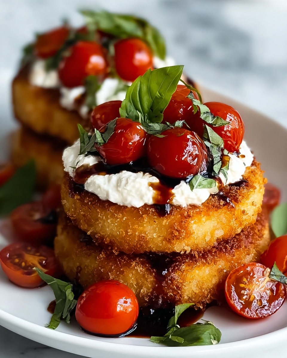 Italian Basil Chicken Cutlets with Tomato and Burrata Topping Recipe - Recipe Image