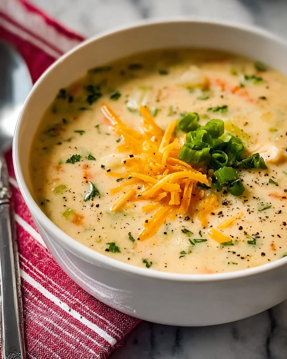 Creamy Potato Carrot Soup with Cheddar and Green Onions Recipe - Recipe Image
