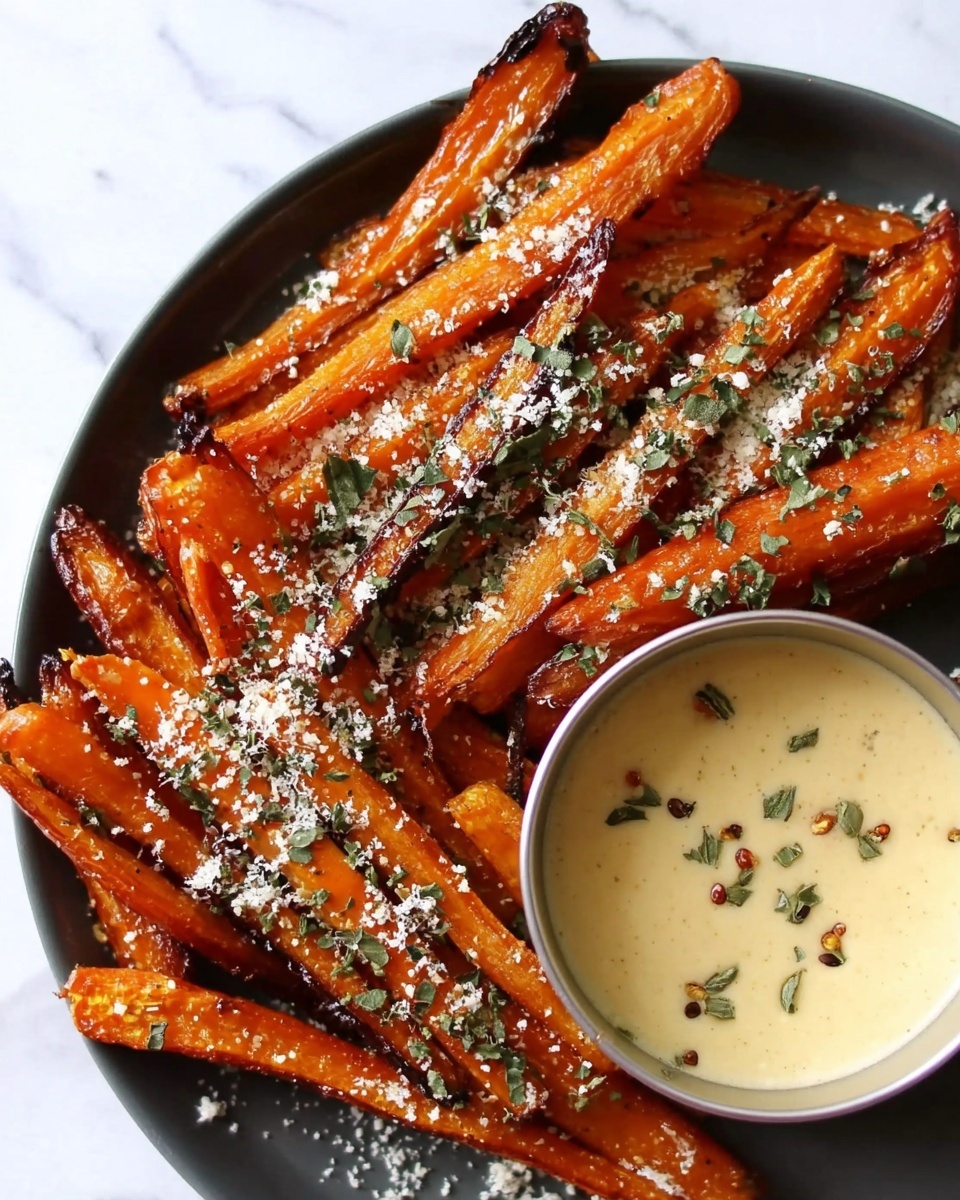 Parmesan Roasted Carrot Fries Recipe - Recipe Image