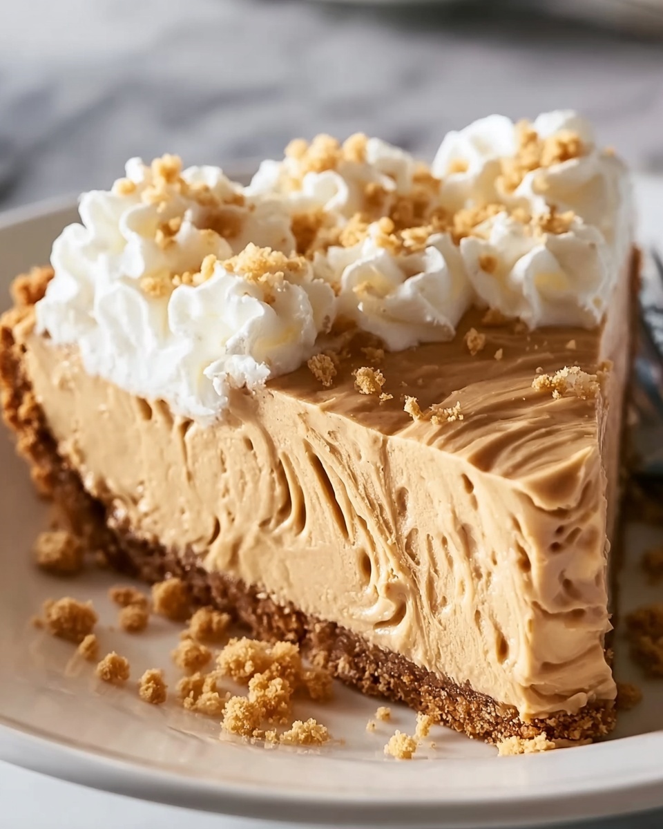 Fluffy No-Bake Peanut Butter Pie Recipe - Recipe Image