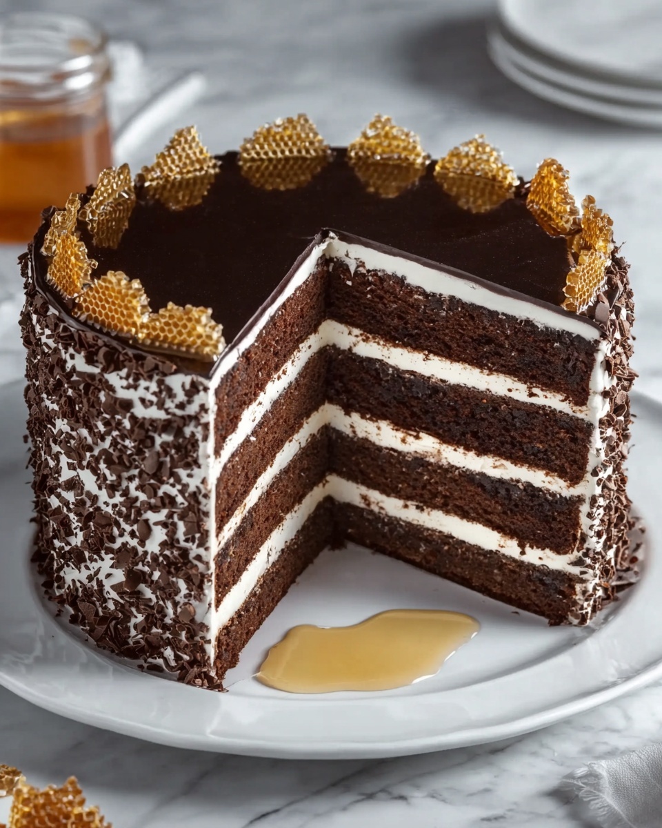 Chocolate Honey Cake - Spartak Recipe - Recipe Image