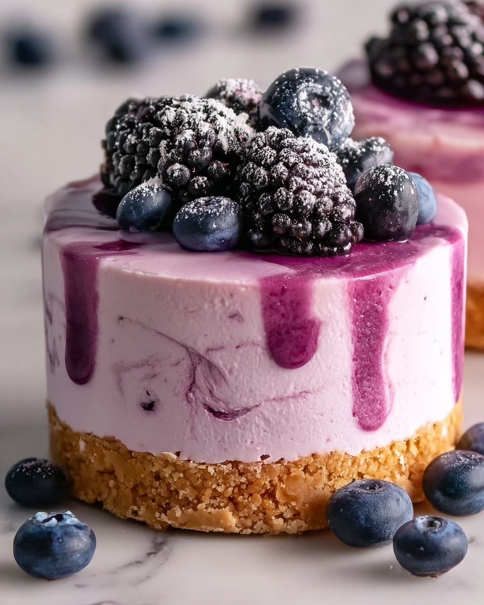 Blueberry Mousse Heaven Cheesecake Recipe - Recipe Image