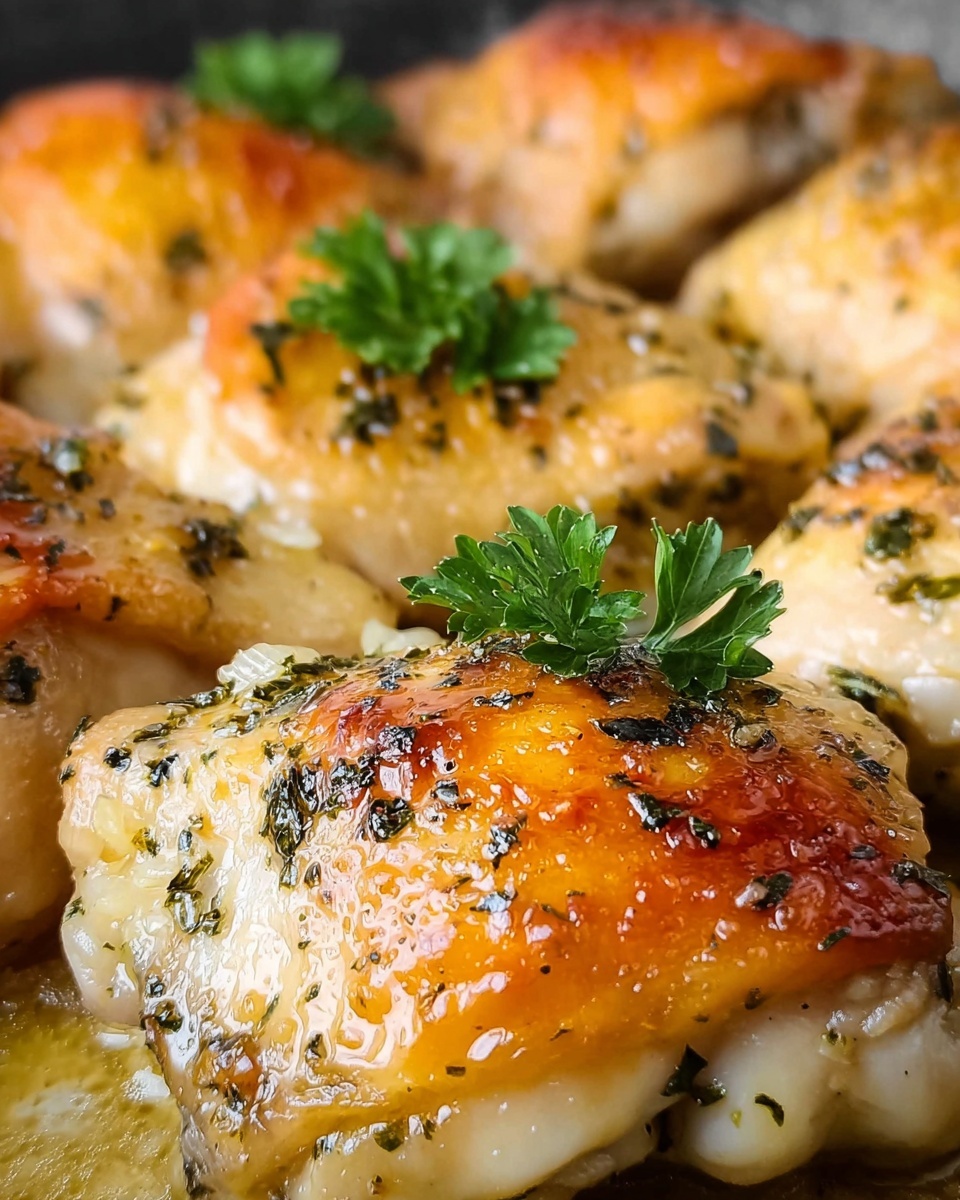 Garlic Chicken with Lemon and Parsley Recipe - Recipe Image