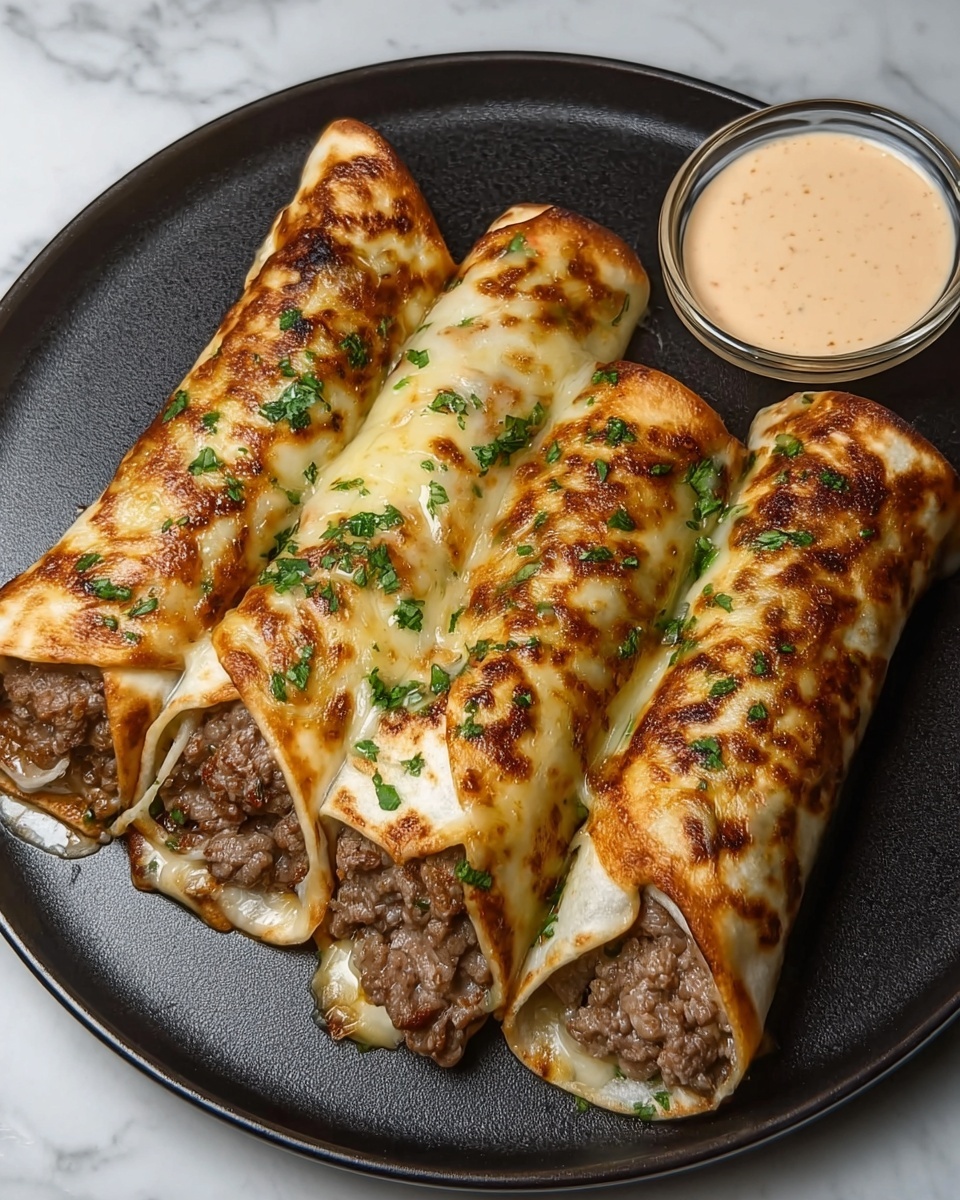 Irresistible Keto Philly Cheesesteak Roll Ups Recipe - Recipe Image