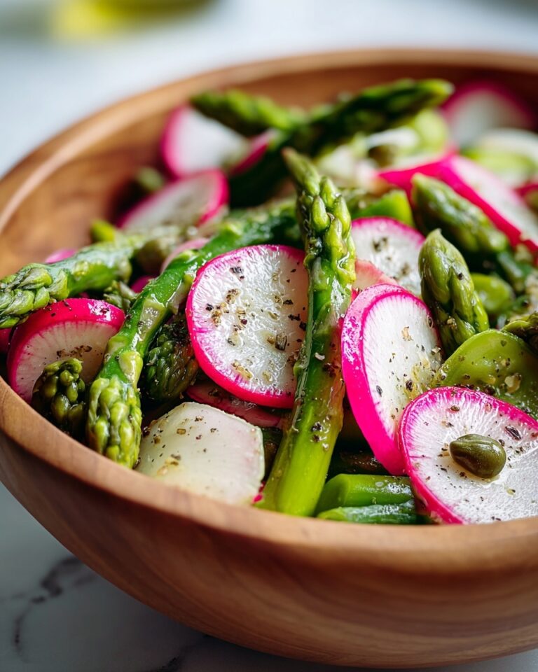Asparagus and Radish Salad with Caper Vinaigrette Recipe