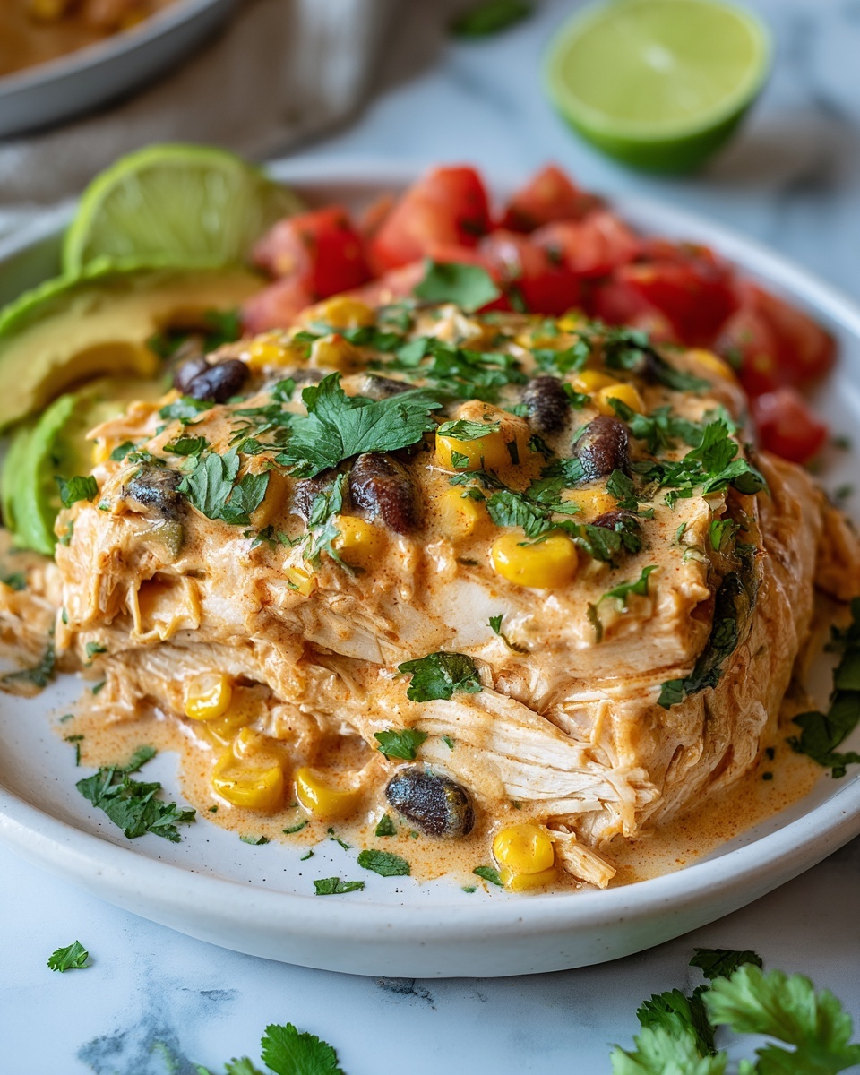 Crockpot Fiesta Chicken Recipe - Recipe Image