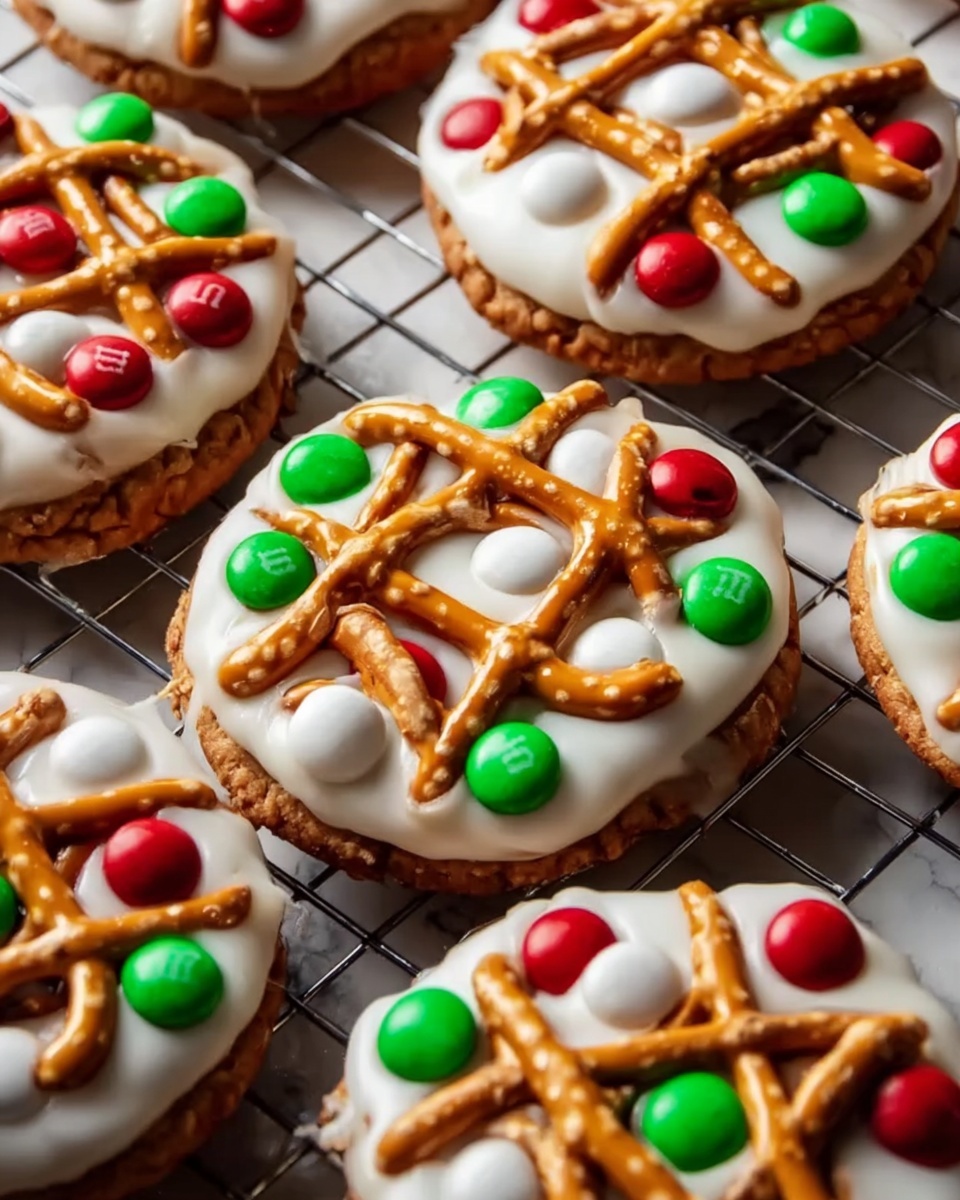 Pretzel M&M Hugs {Christmas Style} Recipe - Recipe Image
