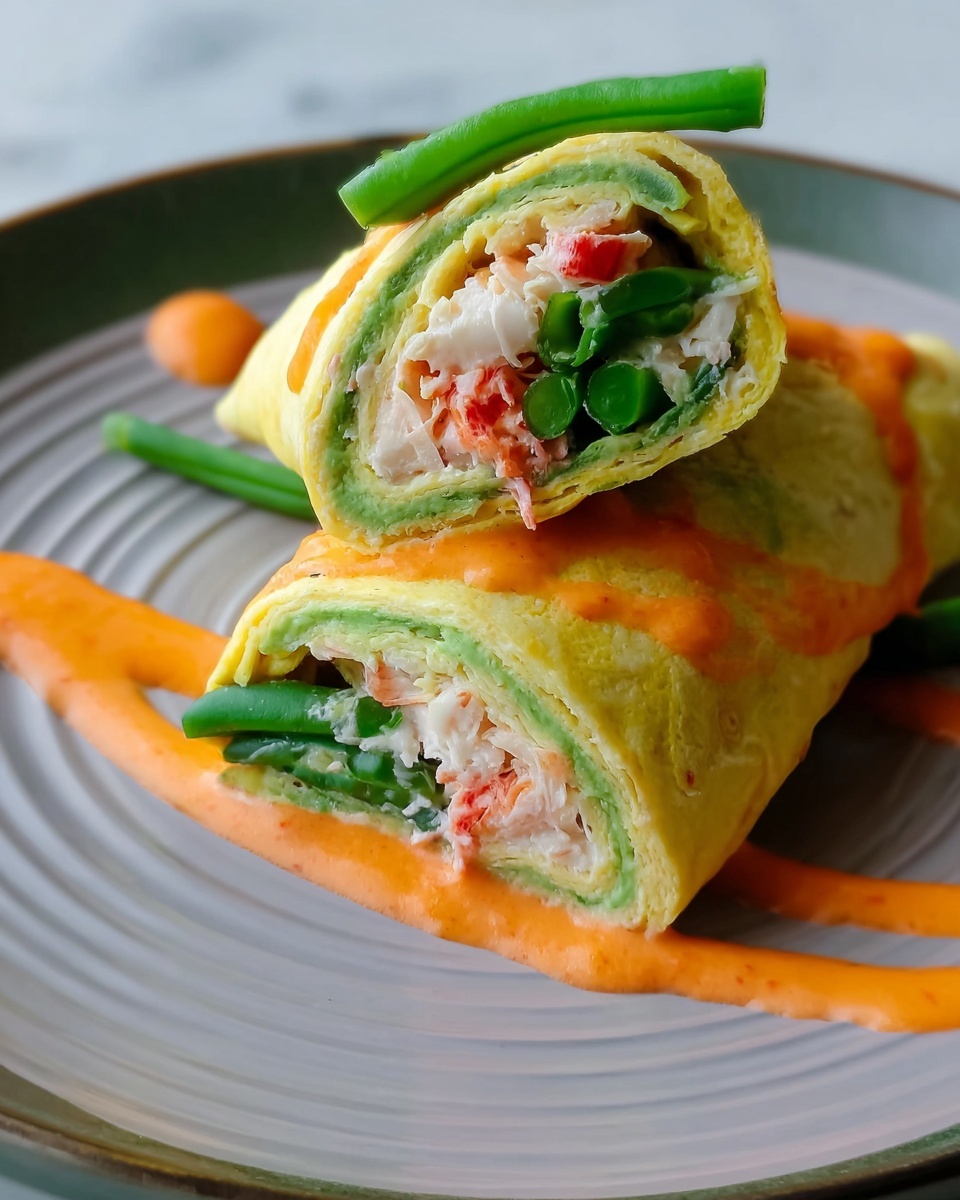 Effortless Veggie Omelette Roll Recipe - Recipe Image