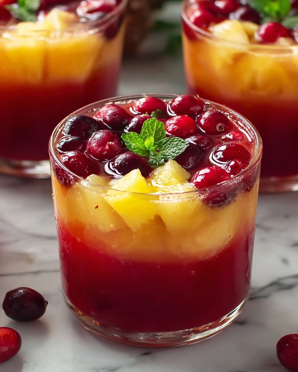 Cranberry Pineapple Festive Punch Recipe - Recipe Image
