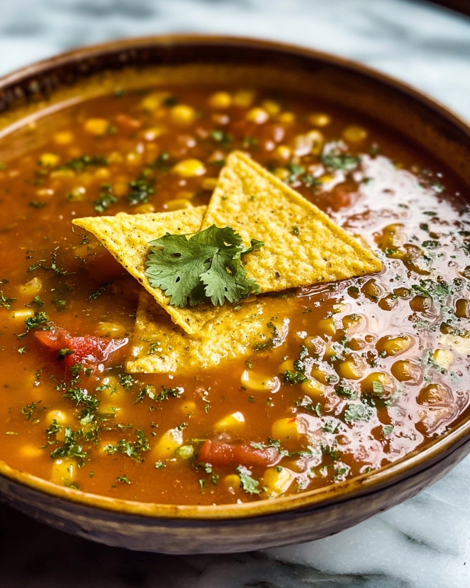 Salsa Verde Tortilla Soup Recipe - Recipe Image