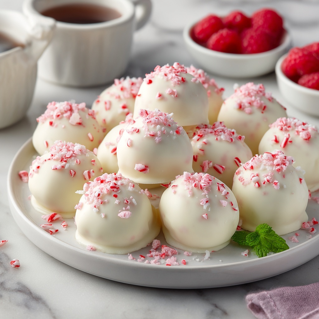 White Chocolate Raspberry Truffles Recipe - Recipe Image