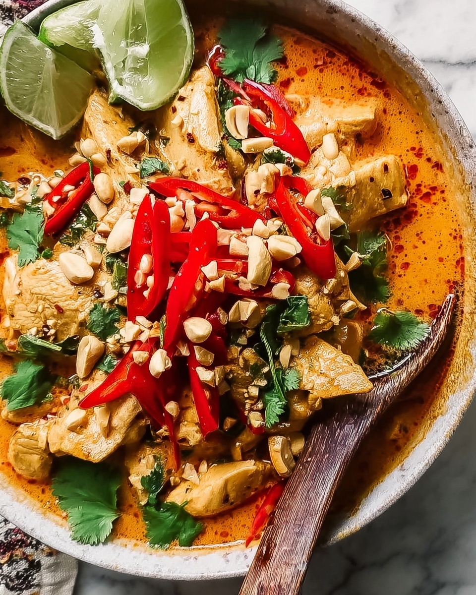 Spicy Thai Peanut Chicken Recipe - Recipe Image