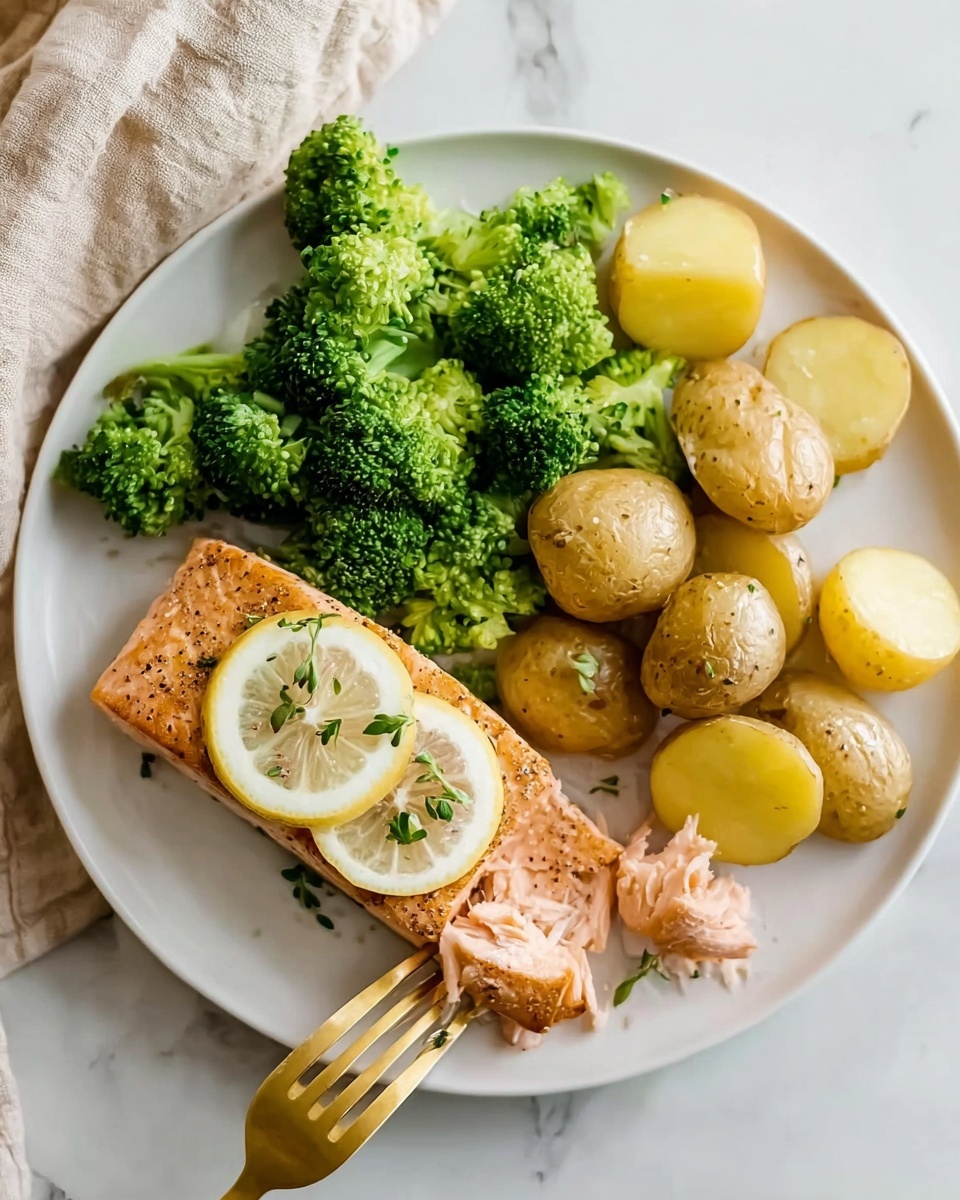 Honey Mustard Salmon Sheet Pan Dinner Recipe - Recipe Image