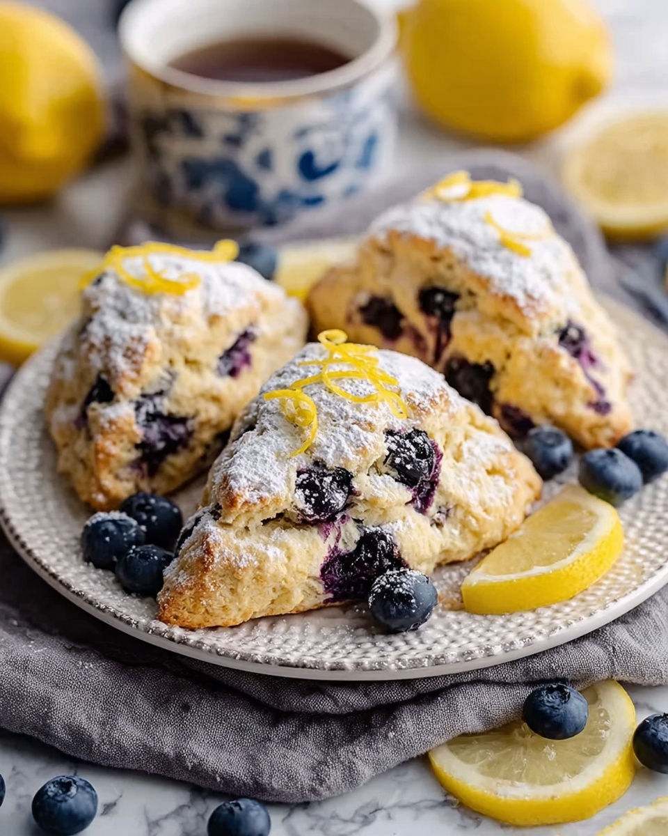 Lemon Blueberry Scones Recipe - Recipe Image