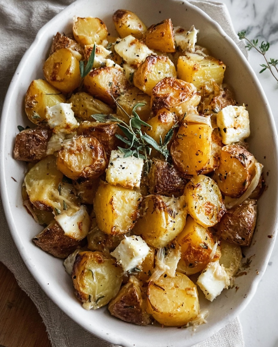 Baked Feta Potatoes Recipe - Recipe Image