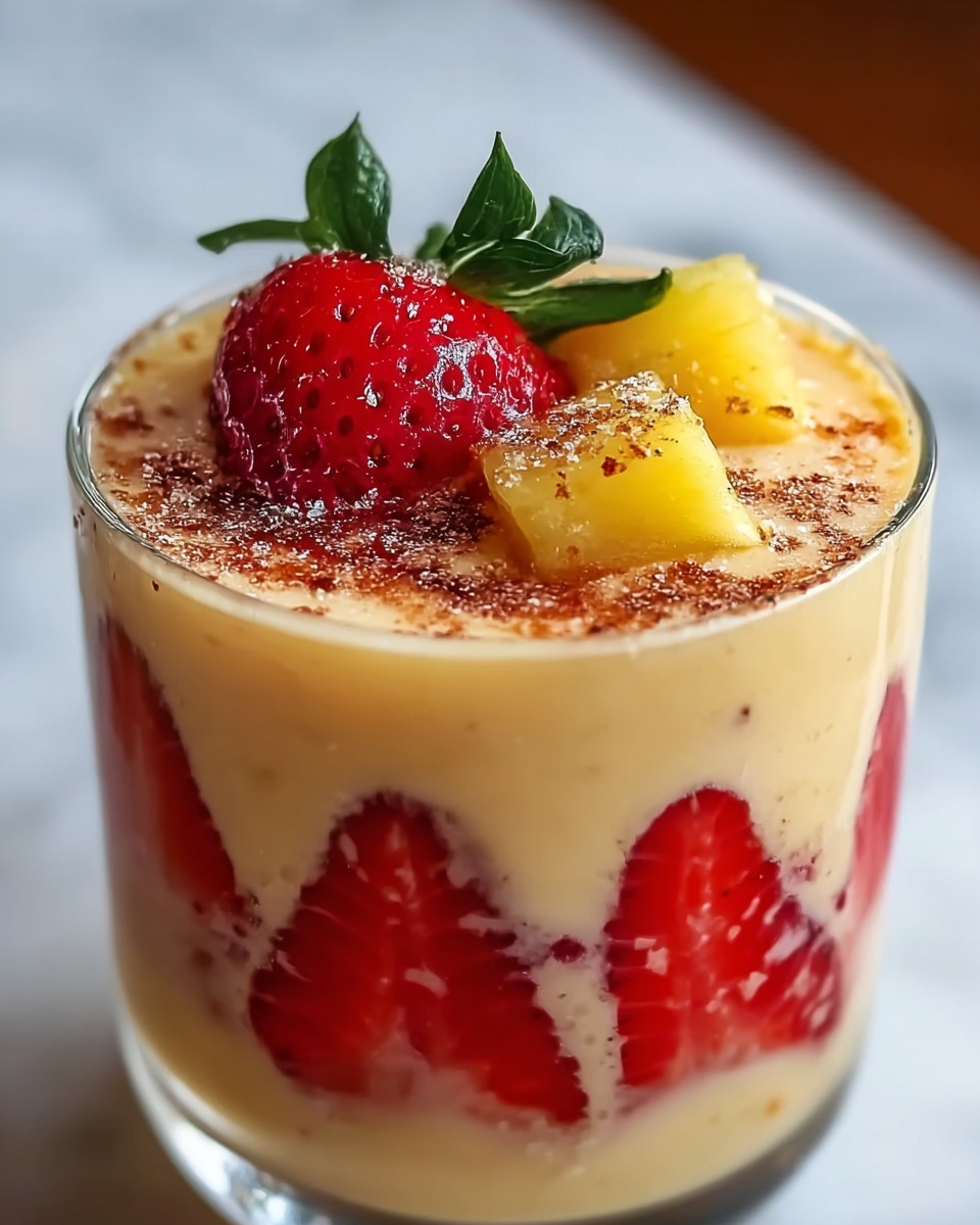 Strawberry Piña Colada Smoothie Recipe - Recipe Image