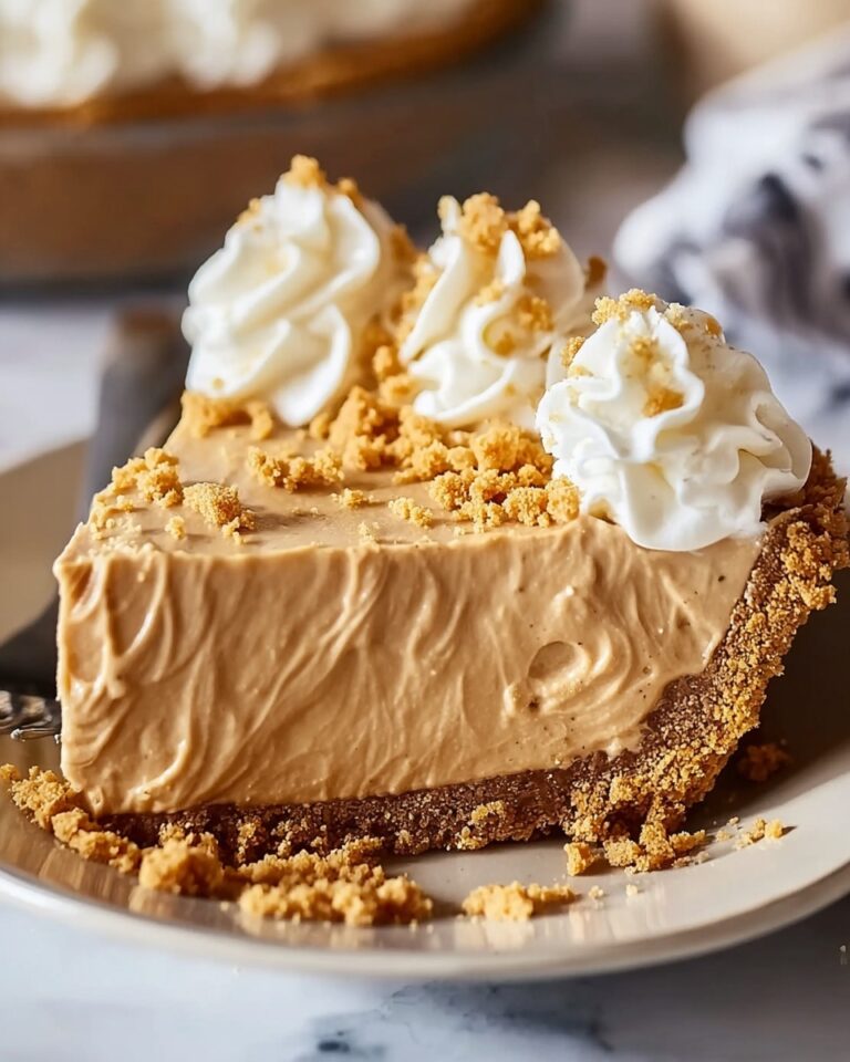 Fluffy No-Bake Peanut Butter Pie Recipe