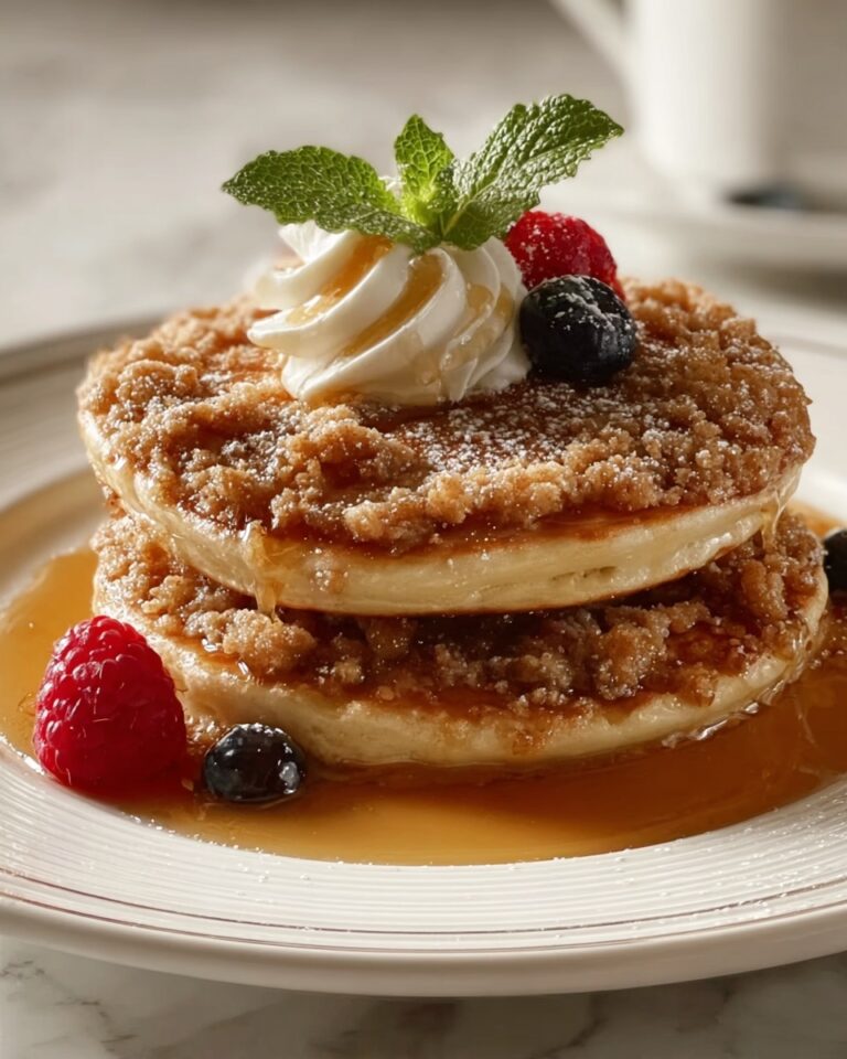 Brown Sugar & Cinnamon Streusel Pancakes Recipe