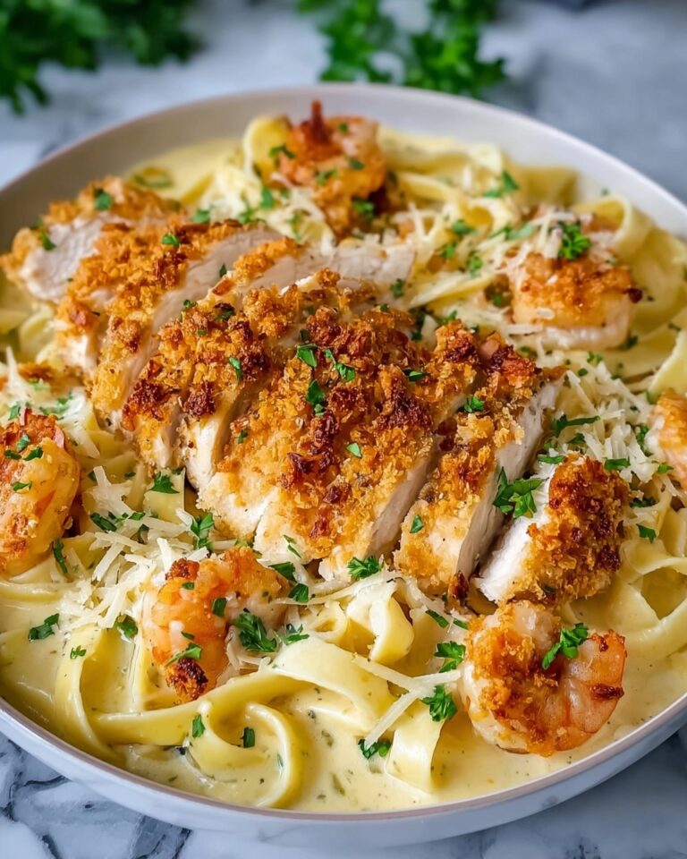 Crispy Chicken Fettuccine Alfredo Recipe
