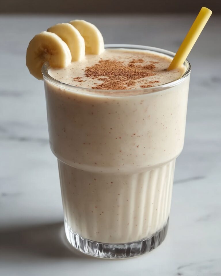 Creamy Vanilla Cinnamon Banana Smoothie Recipe