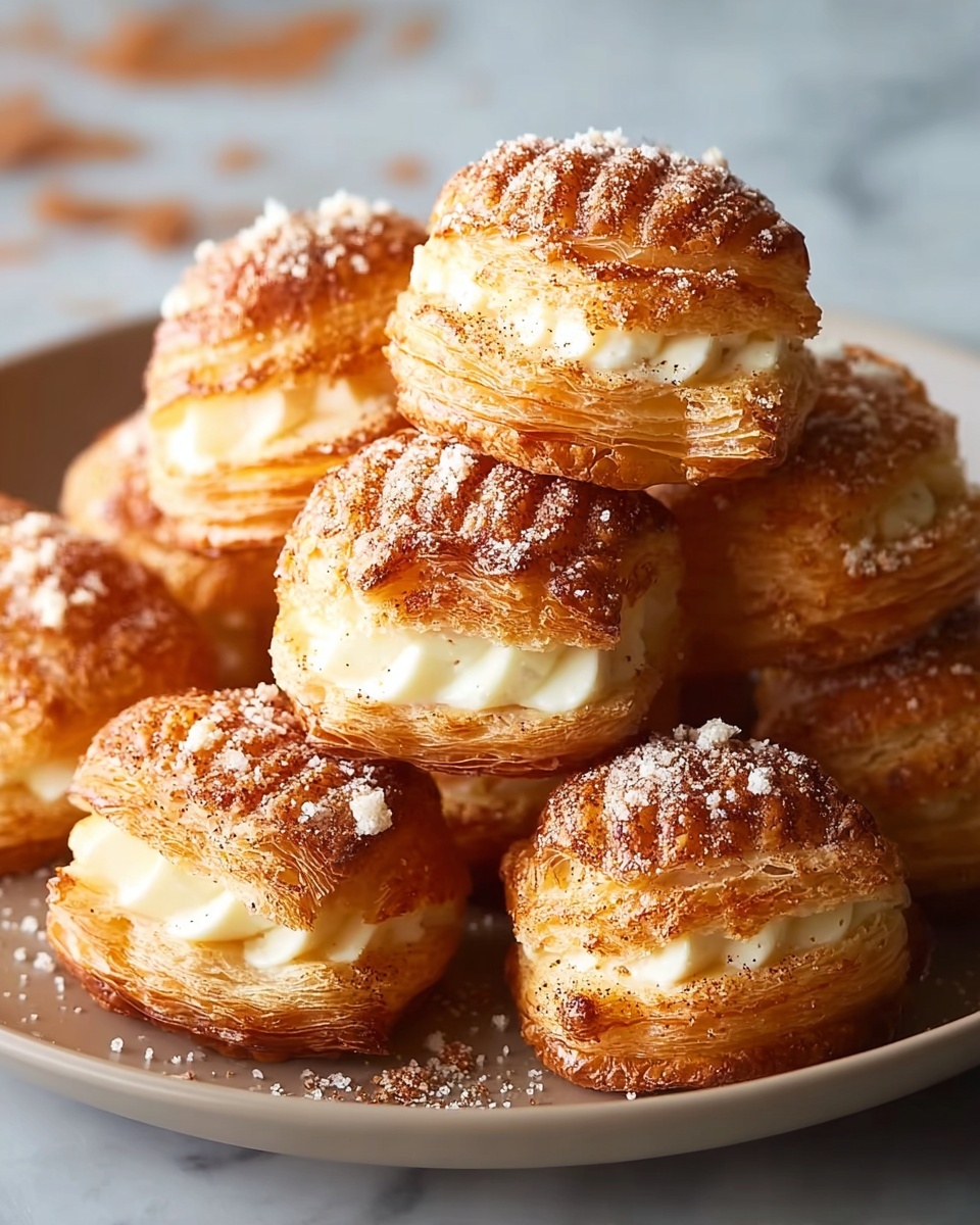 Cinnamon Cream Cheese Pastry Puffs Recipe - Recipe Image