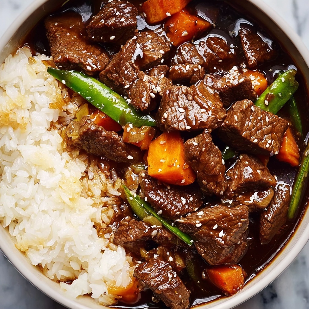 High Protein Beijing Beef Rice Bowls Recipe - Recipe Image