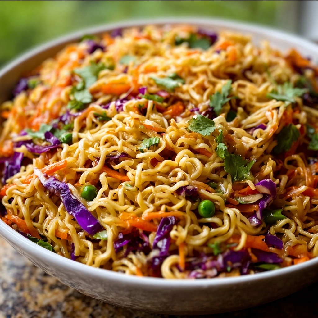 Crunchy Asian Ramen Noodle Salad Recipe - Recipe Image