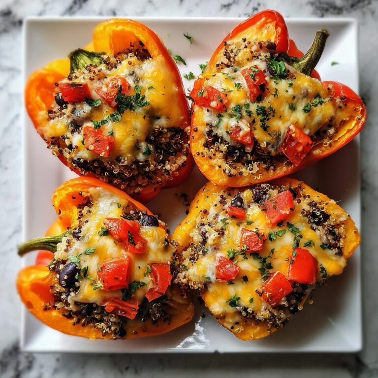 Quinoa and Black Bean Stuffed Peppers Recipe