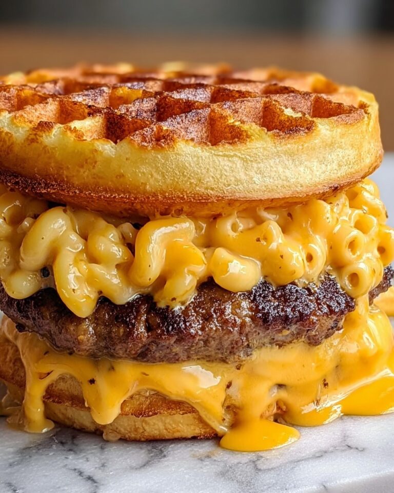 Macaroni and Cheese Waffle Cheeseburger Recipe