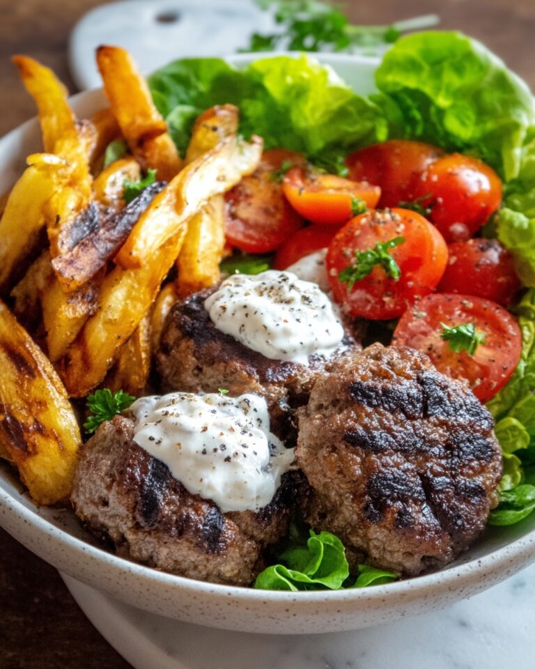 Burger Bowls with Caramelized Onion Aioli Recipe