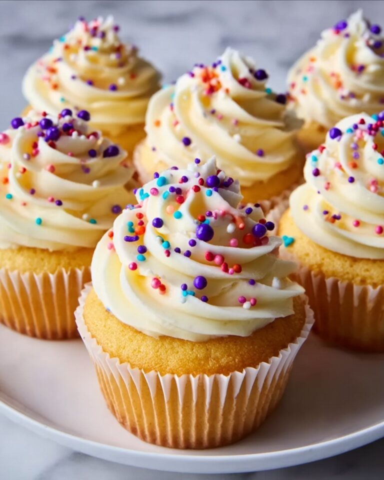 Homemade Classic Vanilla Cupcakes with Buttercream Frosting Recipe