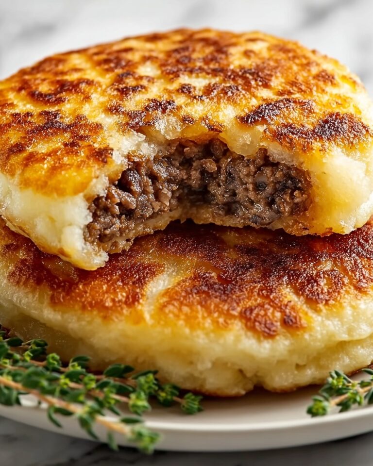 Potato Pancakes with Savory Beef and Cheese Recipe