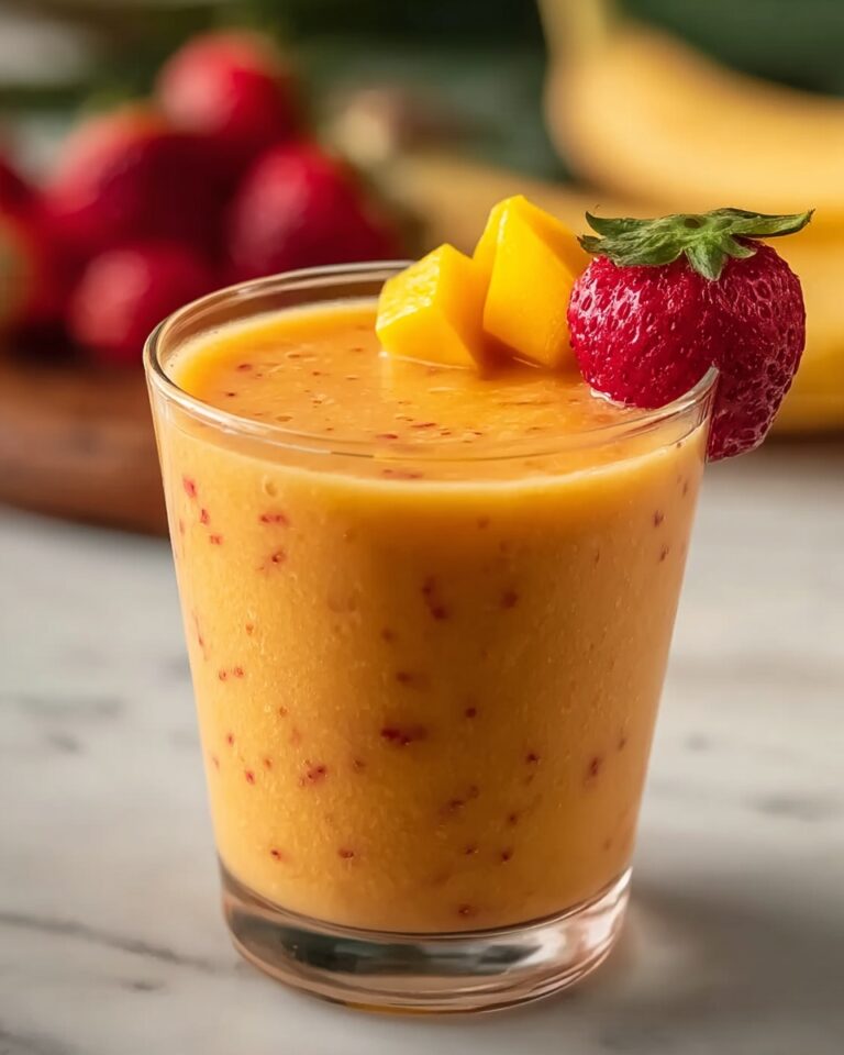 Tropical Strawberry Mango Smoothie Recipe