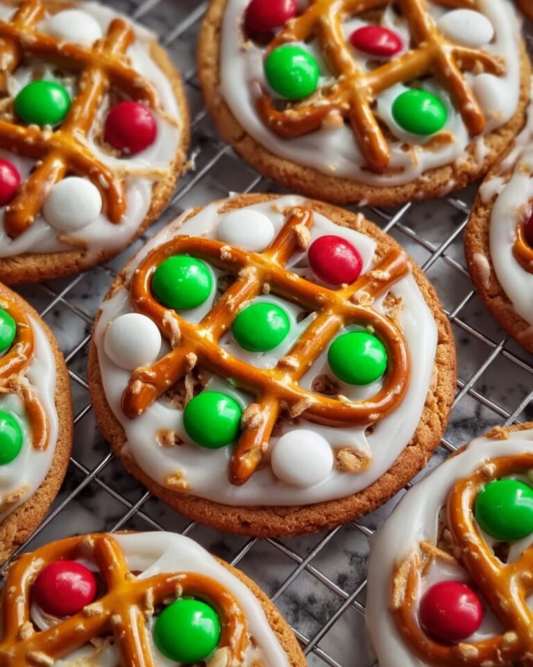Pretzel M&M Hugs {Christmas Style} Recipe