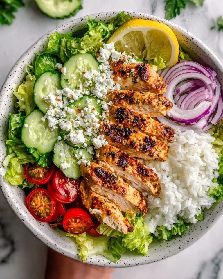 Greek Chicken Bowls with Feta, Cucumber Yogurt Sauce, and Fresh Veggies Recipe