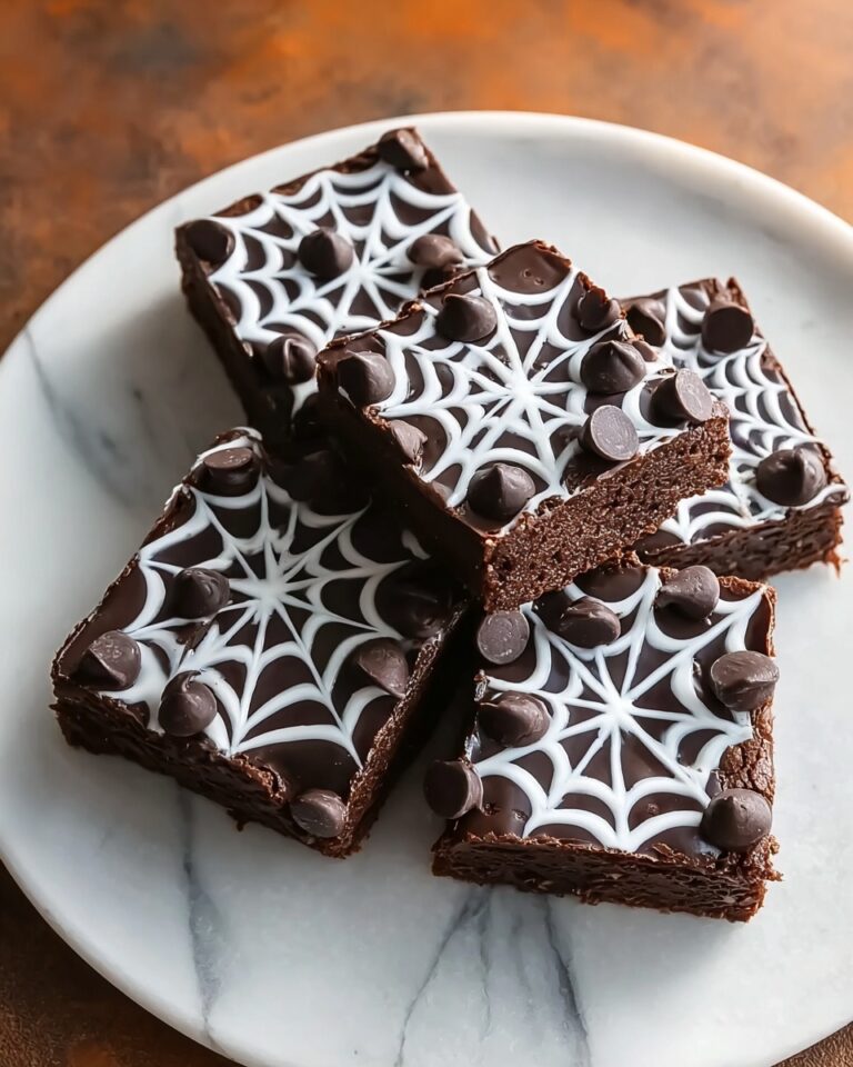 Spider Web Halloween Brownies Recipe