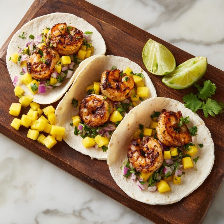 Spicy Shrimp Tacos with Mango Salsa Recipe