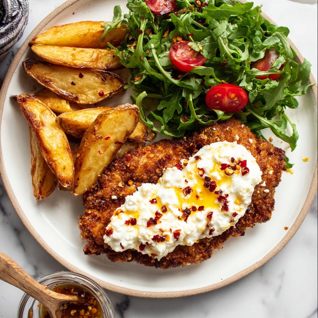 Crispy Hot Honey Feta Chicken Recipe - Recipe Image