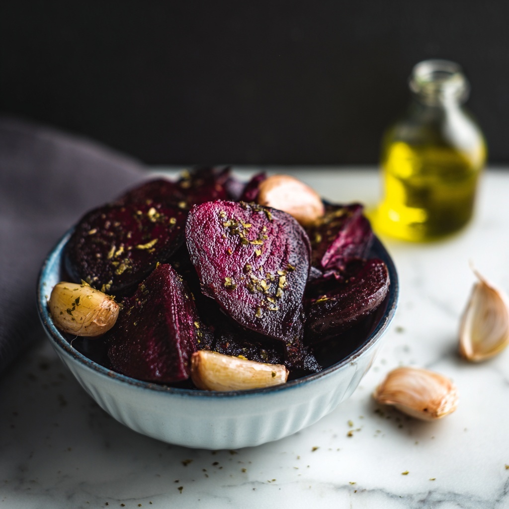 Roasted Beetroot and Garlic Recipe - Recipe Image