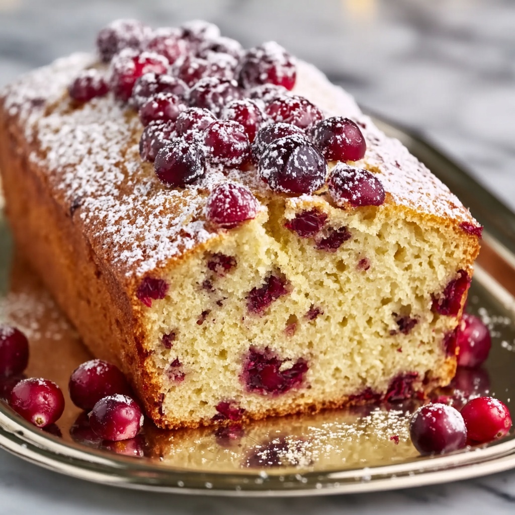 Christmas Cranberry Pound Cake Recipe - Recipe Image