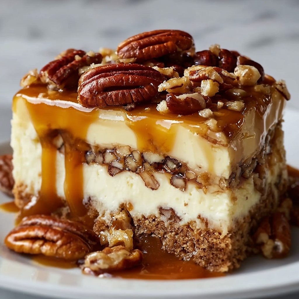 Butter Pecan Praline Poke Cake Recipe - Recipe Image