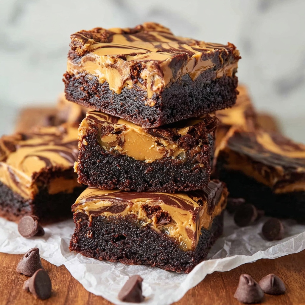 Peanut Butter Brownies with a Healthy Twist Recipe - Recipe Image